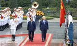 Thủ tướng Phạm Minh Chính chủ trì lễ đón Thủ tướng New Zealand