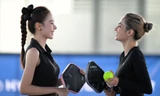 Á hậu Ngọc Hằng và Emma Lê ‘bắt cặp’ chinh phục Giải Pickleball Việt Nam