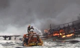 Vụ cháy tàu khiến 6 thuyền viên Việt mất tích ở Hàn Quốc