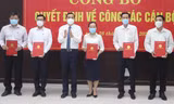 Quang cảnh lễ công bố các quyết định. 