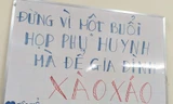 Sợ “hạnh phúc gia đình vỡ tan” vì buổi họp phụ huynh, teen làm ngay tấm biển "nhắc nhẹ"