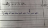 Lớp học không còn hứng thú với môn Toán, thầy giáo “bất lực” phê trong sổ đầu bài