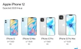 Lộ giá bán tất cả các mẫu iPhone 12 Apple sẽ ra mắt vào mùa Thu năm nay