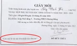 Ghi giấy mời họp phụ huynh “Con cái là tài sản lớn nhất của cha mẹ”, thầy giáo bị phê bình