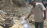 Bãi rác được phát hiện tại một số mỏ đá ở Kỳ Phương.