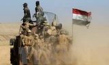 Binh sỹ Iraq trong chiến dịch truy quét IS tại Qayyarah, Mosul ngày 20/10. (Nguồn: AFP/TTXVN)