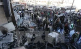 Hiện trường vụ đánh bom do IS thực hiện tại Syria. (Nguồn: AFP/TTXVN)