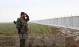 Binh sỹ người Kurd làm nhiệm vụ tại khu vực Ras al-Ain trên biên giới Syria-Thổ Nhĩ Kỳ ngày 2/2. (Nguồn: AFP/TTXVN)