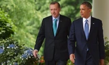 Tổng thống Mỹ Barack Obama và người đồng cấp Thổ Nhĩ Kỳ Tayyip Erdogan trong một cuộc gặp năm 2013. (Nguồn: AFP)