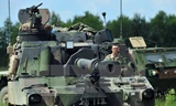 Một khẩu pháo tự hành tham gia cuộc tập trận Anakonda 2016 tại Drawsko Pomorskie, Tây Bắc Ba Lan. (Nguồn: EPA/TTXVN)