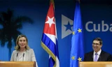 Ngoại trưởng Liên minh châu Âu Federica Mogherini (trái). (Nguồn: ndtv.com)