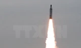 Ảnh tư liệu: Triều Tiên thử một tên lửa đạn đạo ngày 23/4. (Nguồn: Reuters/TTXVN)
