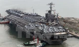 Tàu sân bay Mỹ John C. Stennis. (Nguồn: Yonhap/TTXVN) 