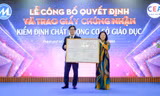 Trường Đại học Tài chính - Marketing đạt chuẩn chất lượng cấp cơ sở giáo dục chu kỳ 2
