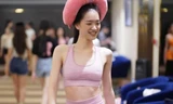 Thí sinh Hoa hậu Việt Nam diện crop top khoe eo thon