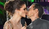 Marc Anthony ôm hôn Á hậu Hoàn vũ trên thảm đỏ