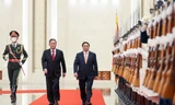 Lễ đón Thủ tướng Phạm Minh Chính thăm chính thức Trung Quốc