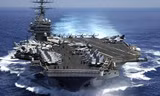 Tàu sân bay USS Carl Vinson. Ảnh: Reuters.