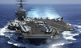 Tàu sân bay USS Carl Vinson. Ảnh: Reuters.