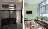Nhà tập thể 36 m2 như rộng gấp đôi sau khi sửa