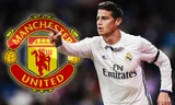 Real đồng ý để M.U đàm phán với James Rodriguez.