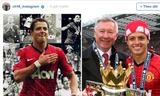 Javier Hernandez cảm ơn Sir Alex sau khi gia nhập Leverkusen.