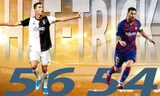 Ronaldo nhỉnh hơn Messi về số lần lập "hat-trick".