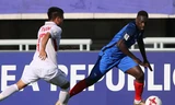 U20 Pháp tỏ ra quá mạnh so với các cầu thủ Việt Nam. Ảnh: Bongdaplus.