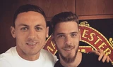 Nemanja Matic thân thiết với David de Gea.