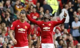 Pogba ăn mừng sau bàn thắng đầu tiên trong màu áo M.U
