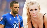 Gylfi Sigurdsson và bạn gái Alexandra Ivarsdottir.