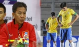 HLV Hoàng Anh Tuấn tiếc vì U20 Brazil bị loại.