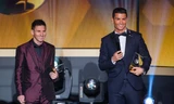 Messi và Ronaldo là hai ứng viên sáng giá nhất cho danh hiệu Quả bóng vàng FIFA 2015. 