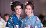 Hoa hậu Ngọc Hân, Mỹ Linh đọ sắc với trang phục Kimono