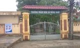 Trường mầm non xã Đông Nam, huyện Đông Sơn (Thanh Hóa) - nơi xảy ra vụ việc giáo viên, nhân nhân hợp đồng đang bị nợ lương - Ảnh: Hoàng Lam.