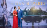 Hoa hậu Ngô Phương Lan được chồng tháp tùng đi làm MC