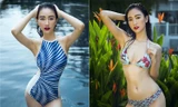 Top 16 Hoa hậu Trái đất Hà Thu khoe vóc dáng nóng bỏng với bikini