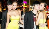 Phương Mai khoe vòng 1 'khủng', hôn má Nathan Lee 