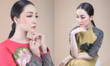 Linh Nga đẹp xuất thần trong bộ áo dài hoa sen trình diễn tại Tuần lễ APEC