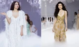 Mai Phương Thuý, Huyền My váy khoét sâu gợi cảm trên sàn catwalk