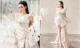 Á hậu Tú Anh khoe chân dài gợi cảm với bộ váy thiết kế lạ mắt 