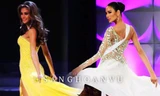 Hoàng Thuỳ 'gây bão' bán kết Miss Universe với kỹ năng 'bamboo walk' điêu luyện