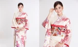 Á hậu Tường San diện kimono xinh đẹp, hoá mỹ nhân xứ Phù Tang 