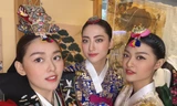 Lương Thuỳ Linh, Tường San, Kiều Loan đẹp 'bất phân thắng bại' khi mặc hanbok 