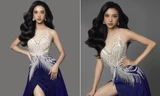 Á hậu Thuý An hé lộ váy dạ hội nóng bỏng trong chung kết Hoa hậu Liên lục địa