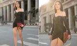 Mai Phương Thuý khoe chân dài miên man trên phố khiến fans ngây ngất