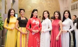 Ngọc Hân, Mỹ Linh áo dài duyên dáng hội ngộ dàn người đẹp Hoa hậu Việt Nam
