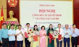Lãnh đạo tỉnh Bắc Ninh chức mừng tân lãnh đạo các sở, ngành mới được bổ nhiệm.