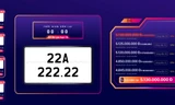Kết thúc đấu giá, biển số 22A-222.22 được trả hơn 5 tỷ đồng