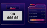 Biển số 51K-999.99 trúng đấu giá hơn 20 tỷ đồng